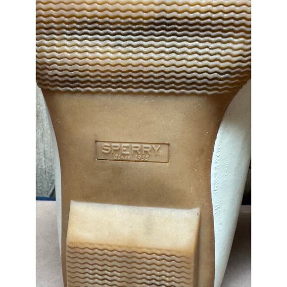 Sperry Duck Boots Waterproof Women's Size 9 White Wool Embossed Thinsulate Snow - Picture 11 of 12